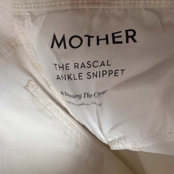 Mother The Rascal Ankle Snippet, White/Cream, 28 - Picture 14 of 14